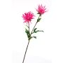 Plastic chrysanthemum ESTELLE, pink, 28"/70cm, Ø3.1"-4"/8-10cm