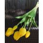 Artificial bouquet of tulips LONA, yellow-green, 18"/45cm, Ø6"/15cm
