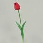 Artificial tulip LONA, red, 18"/45cm, Ø1.6"/4cm