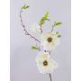 Artificial magnolia spray FINAH, cream-white, 3ft/90cm, Ø3.5"-5.9"/9-15cm