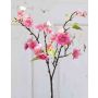 Artificial cherry blossom spray SOEY, light pink-pink, 18"/45cm