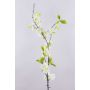 Fake Cherry blossom spray VALESKA, white, 4ft/115cm, Ø1.6"-2.4"/4-6cm