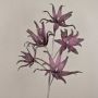 Artificial lily CÄCILIA, dark purple, 4ft/115cm, Ø5.1"-8"/13-20cm