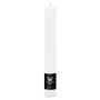 Taper candle AURORA, white, 8"/20cm, Ø1.4"/3.5cm, 23 hours - Made in Germany