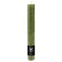 AURORA taper candle, olive green, 20cm, Ø3.5cm, 23h – Made in Germany