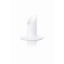 Metal candle holder RIANNON, white, 8,5cm, Ø8,3cm
