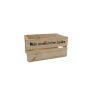 Wooden wine box GRETA, natural, 18"x13"x9"/45x32x24cm