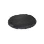 Round slate coaster MARIANO, anthracite, Ø4.7"/12cm