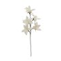 Plastic clematis spray KATY, crossdoor, white, 3ft/100cm, Ø4.7"-5.5"/12-14cm