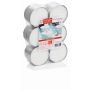 Maxi tea lights, 12 pieces, white, 0.7"/1,9cm, Ø2.2"/5,7cm, 8h