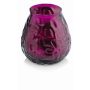 Candle holder MAYELA with wax, pink, 4.1"/10,5cm, Ø4"/10cm, 48h