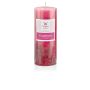 Pillar candle ASTRID with fragrance, Cool Cranberry, pink, 5.1"/13cm, Ø2.7"/6,8cm, 60h