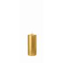 ROSELLA Christmas candle, gold, 15 cm, Ø6 cm, 54 hours – Made in Germany