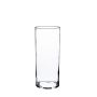 Cylindrical glass vase SANYA FIRE, clear, 8"/20cm, Ø3.9"/10cm