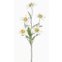 Artificial edelweiss SOPHIA, white, 16"/40cm, Ø2"-2.4"/5-6cm