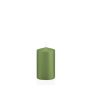 MAEVA pillar candle, pastel green, 8cm, Ø5cm, 18h – Made in Germany