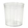 CLEMENTIA drip-proof cup for Easter candles, PVC ‘ ’, clear, 6.4cm, Ø6.3cm