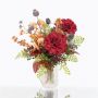 Artificial Autumn Bouquet HELENA, Dahlia, red, 16"/40cm, Ø14"/35cm