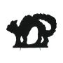Halloween decoration: SPOOKY CAT cat silhouette, black, 43cm