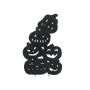 Halloween decoration: silhouette pumpkins – SPOOKY PUMPKINS, black, 82cm