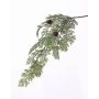 Fake Cedar branch MARLON, with cones, green, 31"/80cm