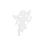 ELENI silhouette Christmas angel decoration, white, 60 cm