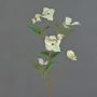 Artificial Dogwood spray KOHANA, with blooms, cream, 28"/70cm
