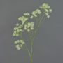Fake Aralia spray YARED, with flowers, cream, 33"/85cm