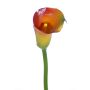 Artificial calla CHIDORA, orange-red, 22"/55cm, 1.8"x2.2"/4.5x5.5cm