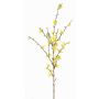 Artificial Forsythia spray IHRANI, with blooms, yellow, 35"/90cm, Ø0.6"-1.6"/1.5-4cm