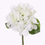 Artificial hydrangea CHIDORI, white-green, 12"/30cm, Ø5.1"/13cm