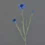 Artificial cornflower KELSIE, blue, 28"/70cm, Ø1.6"/4cm