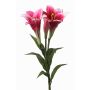 Artificial easter lily ERISA, fuchsia, 30"/75cm, Ø3.1"-4.3"/8-11cm