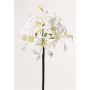 Artificial swamp lily MONJA, white, 28"/70cm, Ø4.7"/12cm
