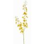 Artificial oncidium spray TALIAH, yellow, 33"/85cm, Ø1.2"-1.6"/3-4cm