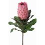 Artificial protea NELLI, pink-fuchsia, 30"/75cm, Ø3.1"/8cm