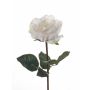 Fake rose JESSY, cream, 14"/35cm, Ø4.3"/11cm