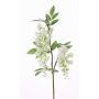 Artificial Wisteria spray NEZUMI, with flowers, white, 3ft/105cm
