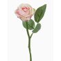 Fake rose GABI, pink-green, 12"/30cm, Ø2.4"/6cm