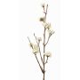 Artificial Beautyberry spray LARINA, with berries, cream, 20"/50cm