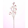 Artificial Dog rose spray EDITH, with fruits, red, 4ft/110cm