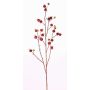 Artificial Wild rose spray GERDA, with fruits, red, 4ft/110cm