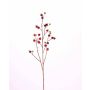 Artificial Wild rose spray GERDA, with fruits, red, 4ft/110cm