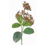 Fake viburnum tinus spray LAZAROS, purple-green, 14"/35cm, Ø2"/5cm