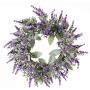 Artificial lavender wreath LODOS, violet, Ø12"/30cm