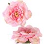 Fake rose blossom SASKIA, floating, pink, 2"/5cm, Ø6"/15cm