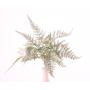 Fake Boston Fern CONNER, on spike, white, 10"/25cm, Ø14"/35cm
