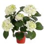 Artificial flower hydrangea TEMARI, cream-green, 16"/40cm, Ø3.9"-4.7"/10-12cm