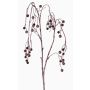 Fake snowberry spray PASKO, berries, black-purple, 4ft/120cm