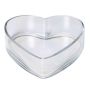 Heart-shaped glass bowl LOLA, transparent, 2.4"/6cm, Ø8"/20,5cm